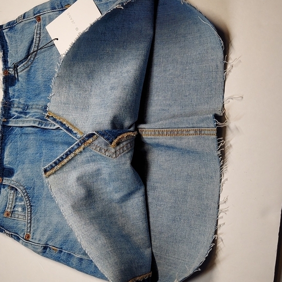 IRO . Jeans Frayed waist and Hem Denim Skirt - Picture 4 of 11